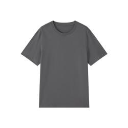 京东京造 运动短袖t恤男夏季棉质跑步健身户外衣服 灰色 M