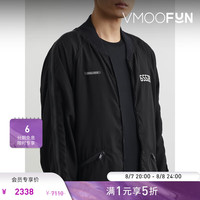 UNDERCOVER 男拉链细节刺绣平纹布夹克外套 黑色 XL