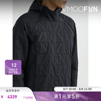 ZEGNA 宽松带填充物平纹布帽衫 黑色 M