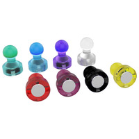 宇宙悍将 11*17mm图章强力磁扣钕磁铁玻璃白板磁扣磁钉红蓝绿黄紫色强磁铁