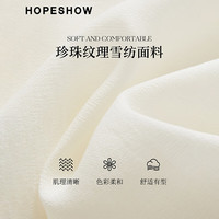 红袖别致漂亮小衫上衣2025夏季女装蕾丝绣花设计质感圆领百搭衬衫 米白004 S