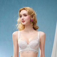 莱特妮丝 Lightness 内衣女夏季薄款聚拢性感蕾丝文胸上托防下垂调整型胸罩