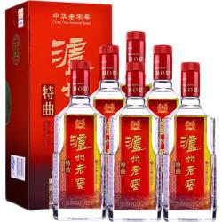 泸州老窖 特曲 浓香型白酒 52度 500ml*6瓶 整箱装(年份随机)