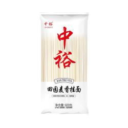 中裕 面条 田园麦香挂面600g 拌面拉面劲道耐煮营养早餐面1.2斤