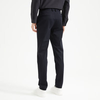 利郎时尚男装【石墨烯针织】休闲裤男士弹力修身印花设计长裤Q4QXK002 深藏青 33 (175/84A)