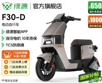 绿源 F30-D 长续航电动自行车 门店自提包牌
