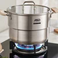爱仕达 316L不锈钢双层蒸锅锅汤锅多用锅 22cm