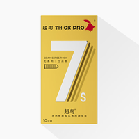 超鸟 THICKPRO 7倍凸点物理延时避孕套增粗安全套加厚套套男用计生用品 10只装