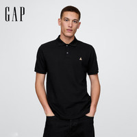 百亿补贴:Gap 男女装2025春季新款小熊刺绣短袖T恤休常规polo衫美版708395