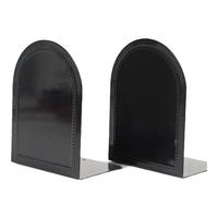 天章 （TANGO）(16cm)圆弧L型金属铁桌面书立 置物架收纳桌上书架 书籍办公靠2片 办公学习用品 黑色 加厚L型