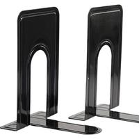 天章 （TANGO）(17cm)金属铁桌面书立 简约收纳置物架桌上书架 书籍办公靠2片 办公学习用品 黑色 稳固T型