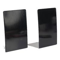 天章 （TANGO）(19cm)L型金属无缝铁桌面书立 置物架收纳桌上书架 书籍办公靠2片 办公学习用品 黑色 加厚L型