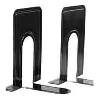 天章 （TANGO）(23cm)特大号金属铁桌面书立 简约收纳置物架桌上书架 书籍办公靠2片 办公学习用品 黑色 稳固T型