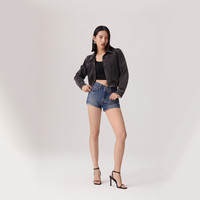 Levi's李维斯25春夏女士磨毛须苏牛仔短裤56327