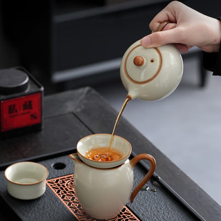 茶沿功夫茶具整套汝窑茶具套装茶盘套装茶台茶壶家用泡茶茶具
