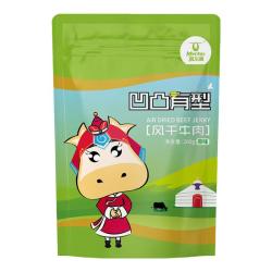 科尔沁 手撕风干牛肉粒（口感偏软） 原味200g*2袋休闲零食肉干肉脯