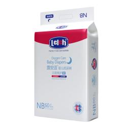 露安适 氧护纸尿裤NB60片(0-5kg)婴儿夜用夜享甜睡夏季超薄 尿不湿