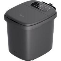 美的(Midea)泡脚桶杀菌足浴盆全自动按摩洗脚盆理疗熏蒸暖泡喷淋520男女友ZL310深空灰