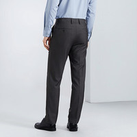 柒牌（SEVEN）男装西裤男士24春夏通勤易打理西装商务直筒长裤【犀牛褶】 中灰 37