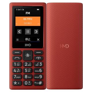 HMD 4G全网通 传承诺基亚经典 双卡双待 直板大按键大字体学生老人功能机备用AI手机 101红色