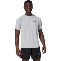 Mountain Hardwear 山浩 男士运动短袖T恤火山湖圆领修身轻薄透气速干聚酯冰川白M码 冰川 Medium