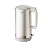 九阳 热水壶烧水壶电水壶 2L大容量 内外双钢 316L不锈钢一体无缝内胆 0胶水开水壶 K20FD-W198