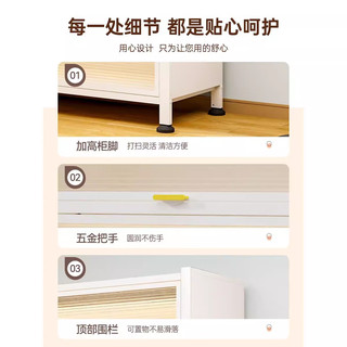 星之韵阳台防尘储物收纳柜钢制防晒飘窗柜家用一体大容量多功能置物柜子 两门三层长120宽42高80-灰色
