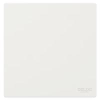 德力西（DELIXI）开关插座面板 CD295系列 奶油风 超薄哑光磨砂 斜五孔插座 汉玉白 一开双控开关