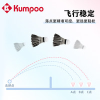 熏风羽毛球初樱耐打稳定防风6只装专业鸭毛粉色室外比赛训练 薰风初樱黑球/77速6只装 1筒