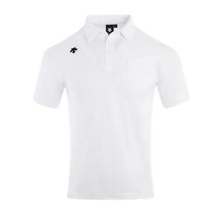 迪桑特（DESCENTE）男女通用款POLO吸汗速干短袖运动衫 白色 L （尺码L 身高175 胸围96）