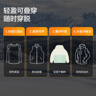 Skechers斯凯奇童装儿童男童冬季短款女童轻薄羽绒服外套冬装 浅雪青色/00EW