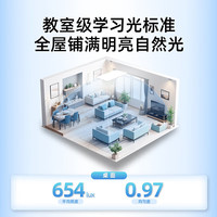 雷士（NVC）全光谱LED护眼背光未来光吸顶灯智能客厅卧室书房儿童灯具轻辰 【160W四室一厅】客厅+卧室*4