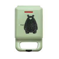 ernte 三明治早餐轻食机家用多功能面包神器三文治机 绿色小熊款