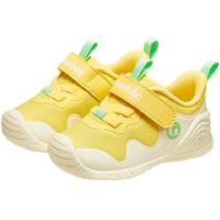 Ginoble 基诺浦 8-18个月婴儿学步鞋 阳光黄/冬日白 120mm 脚长11.6-12.4cm