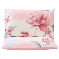 金号全棉枕套一对纯棉抗菌单人枕头套枕芯套 花溪 48*74cm*2 7A抗菌100%棉-花溪