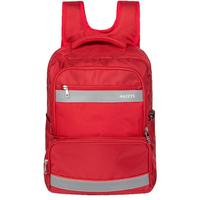 哈吉斯 品牌哈吉斯童装男女童时尚简约双肩包三色反光书包 经典红 均码