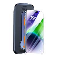 倍思【超瓷晶防爆膜】适用iPhone13ProMax钢化膜苹果14plus/13promax手机膜防摔抗指纹全覆盖无尘仓