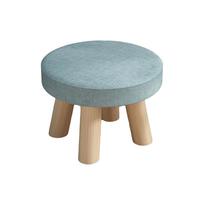 普派凳子家用实木圆矮凳可爱客厅宝宝蘑菇凳稳固四脚卡通创意小板凳 【圆凳】素色