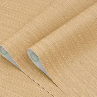 晴画 科技木纹贴纸自粘墙纸遮瑕墙贴家具改色膜翻新贴 米黄60*300cm 米黄科技木纹60*300cm
