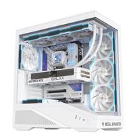 影驰 GALAX金属大师暗卫游戏电脑台式机箱白色(ATX/支持360水冷/兼容背插/快拆/TYPE-C/零件盒/理线带)