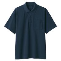 無印良品 MUJI(無印良品 ) 男式 水洗 天竺编织短袖POLO衫纯棉全棉AB1MAA4S