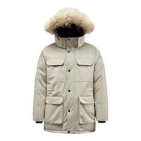 君羽 800+高蓬 极寒系列男子户外中长款鹅绒羽绒服 抗寒-30℃充绒量300g