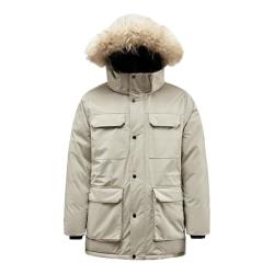 君羽 800+高蓬 极寒系列男子户外中长款鹅绒羽绒服 抗寒-30℃充绒量300g
