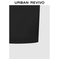 UR2025夏季男装时尚基础休闲纯色百搭圆领背心UMB450024 黑色 S