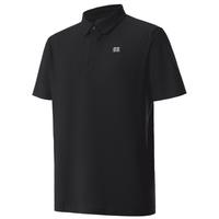 KOLON SPORT/可隆速干POLO衫 男子户外运动AIRMESH吸湿接触凉感透湿短袖上衣 LHPT5MN153-BK 黑色 M 170/92A