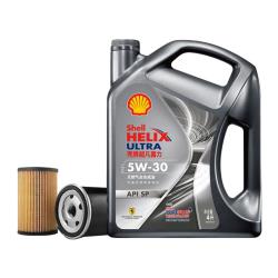 壳牌 保养套餐年卡双次 含机油机滤工时都市光影5W-30 SP 4L
