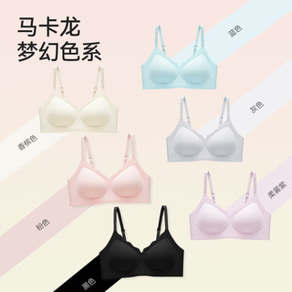 都市丽人 COSMO LADY内衣女士纯欲胸罩薄款无钢圈美背无痕小胸聚拢型上托防下垂文胸 香槟色 M 【75A/75B/75C】