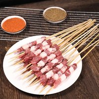 柒岛烧烤烤串半成品羊肉串新鲜5-6人半成品BBQ羊肉串淄博烤串烤肉 黄鱼串10串