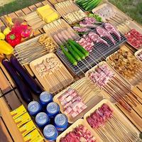 柒岛烧烤烤串半成品羊肉串新鲜5-6人半成品BBQ羊肉串淄博烤串烤肉 280串5-7人套餐