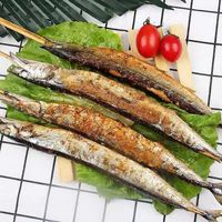 柒岛烧烤烤串半成品羊肉串新鲜5-6人半成品BBQ羊肉串淄博烤串烤肉 秋刀鱼串5串